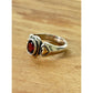 James Avery Retired 14k Gold Hearts & Sterling Silver Ring W/ Garnet Sz 6.5