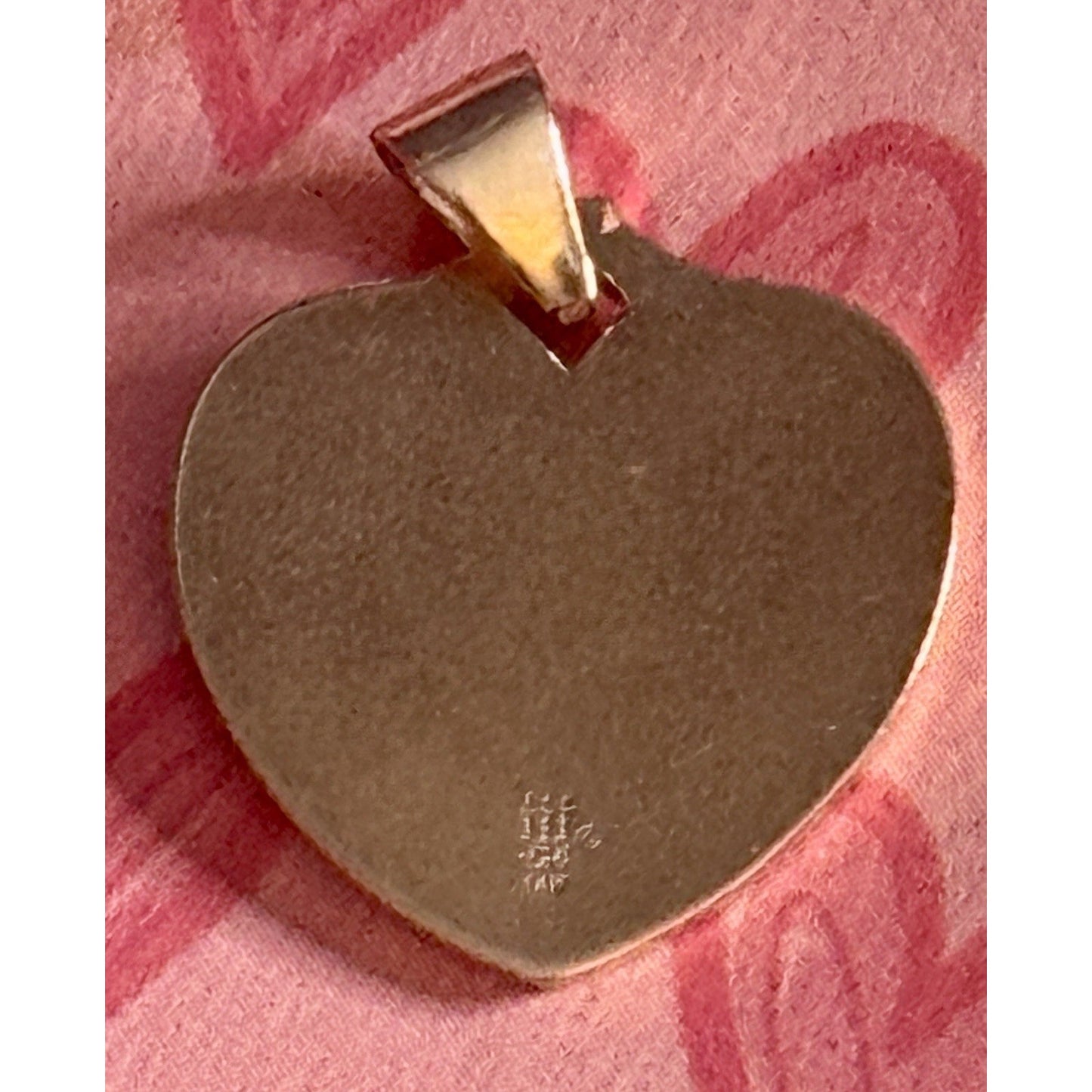 Pre owned James Avery Retired RARE 14k Gold Heart ASL I Love You Heart Pendant Charm 6 gr