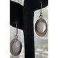 Vintage Sterling Silver Mother of Pearl MOP Dangle Drop Earrings 925