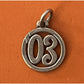 James Avery Retired Sterling Silver ‘03 In Circle Charm Pre-Owned