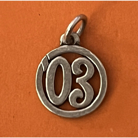 James Avery Retired Sterling Silver ‘03 In Circle Charm Pre-Owned