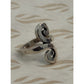 Pre owned James Avery Retired Sterling Silver Hammered Swirl Ring Size 7