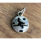 Vintage Sterling Silver Witch Moon Charm