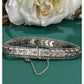Vintage 925 Sterling Silver Arrow Geometric 70-80s Wide Bracelet 8” 40g