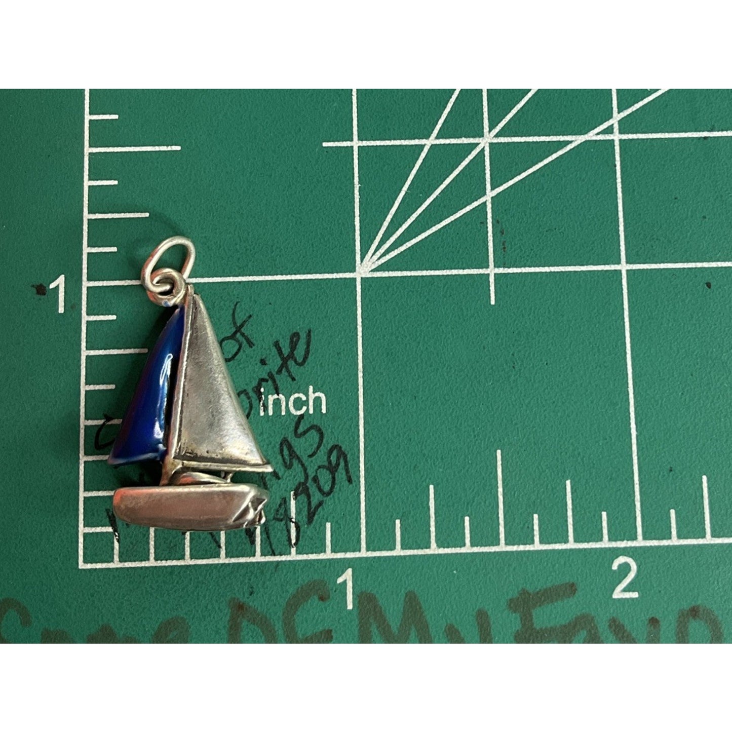 Vintage Sterling Silver Sailboat Charm