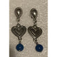 Pre Owned James Avery Retired Silver Dangle Drop Lapis Lazuil Earrings In JA Box