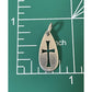 James Avery Retired Silver Teardrop Cross Charm/ Pendant Pre-Owned