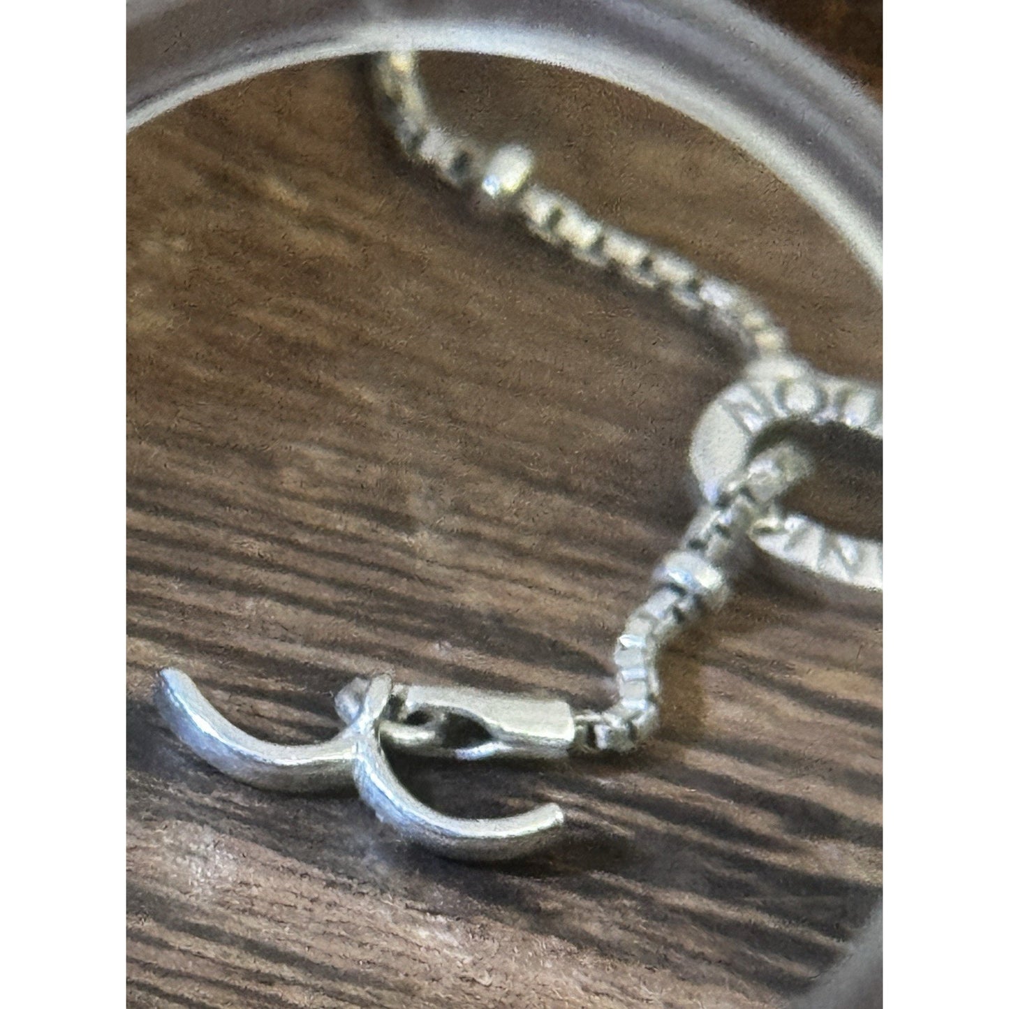 Vintage Links of London Bamboo Y Lariat Necklace Sterling Silver 925 18” Y2K