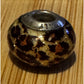 Sterling Silver MA Michael Anthony ITALY MURANO Bracelet Leopard Glass Bead