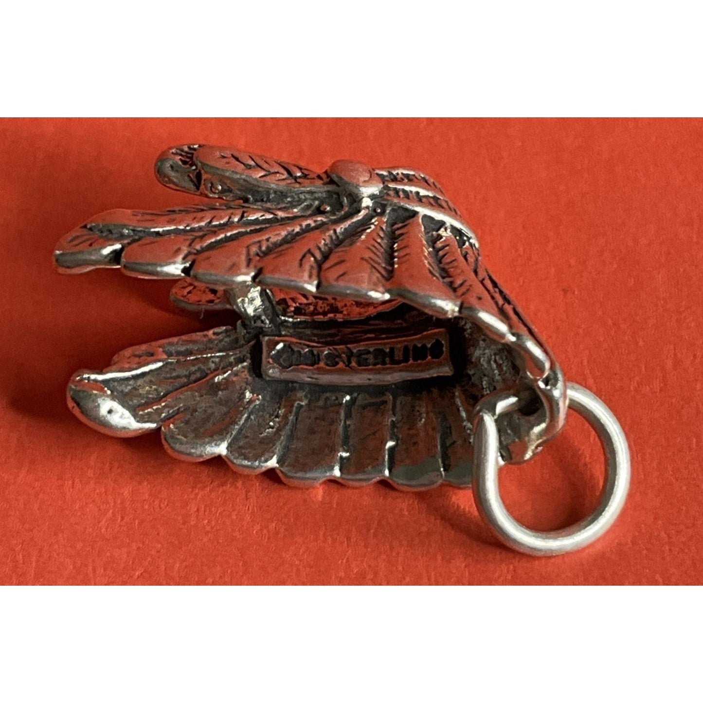 Vintage Sterling Silver Native American Headdress Charm
