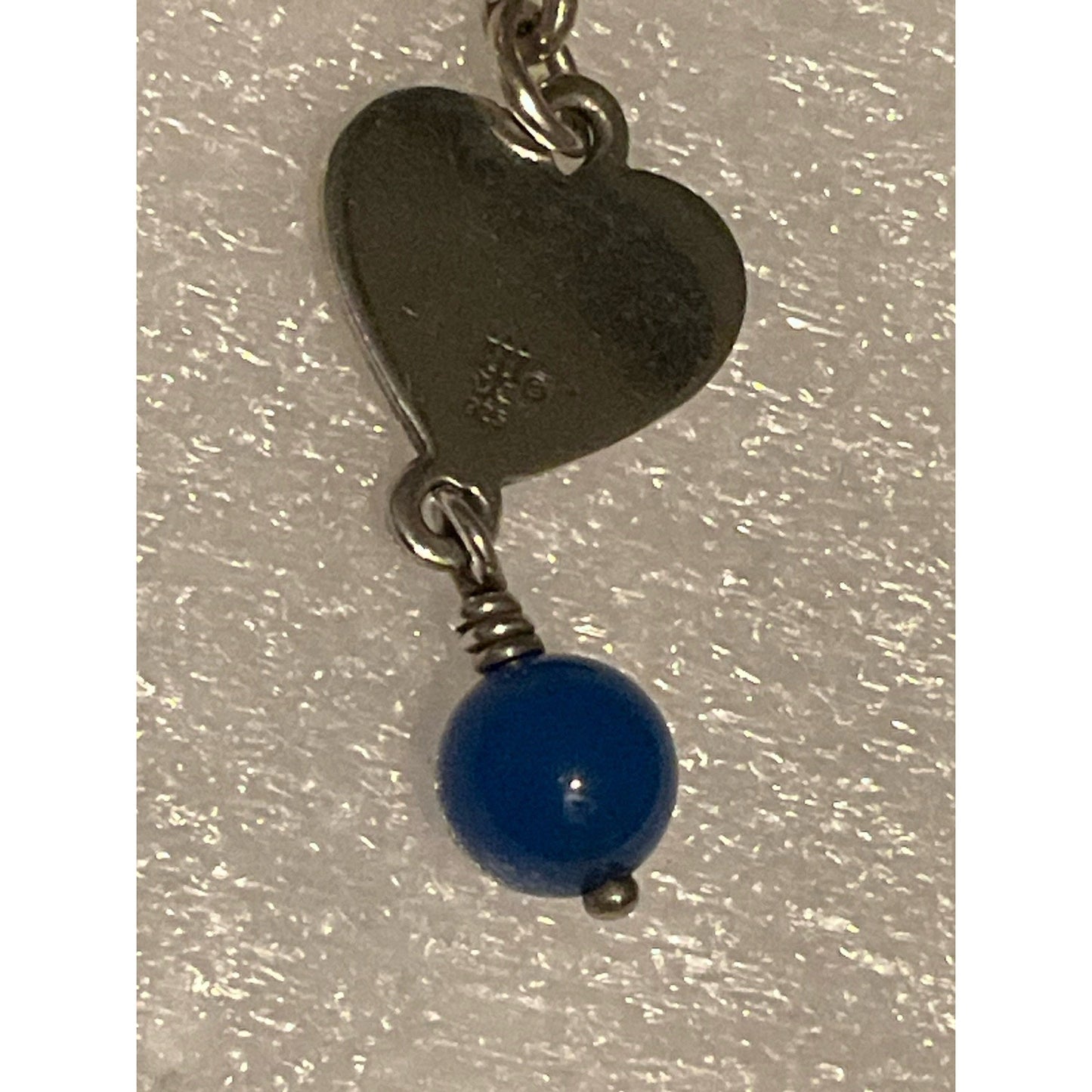 Pre Owned James Avery Retired Silver Dangle Drop Lapis Lazuil Earrings In JA Box