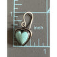 Vintage Sterling Silver 925 Turquoise Heart Dangle Earrings Artisan Southwest 5g