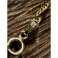 Vintage HCT Italy 925 Sterling Silver 18K Gold Plated Rope Bracelet 6.5”