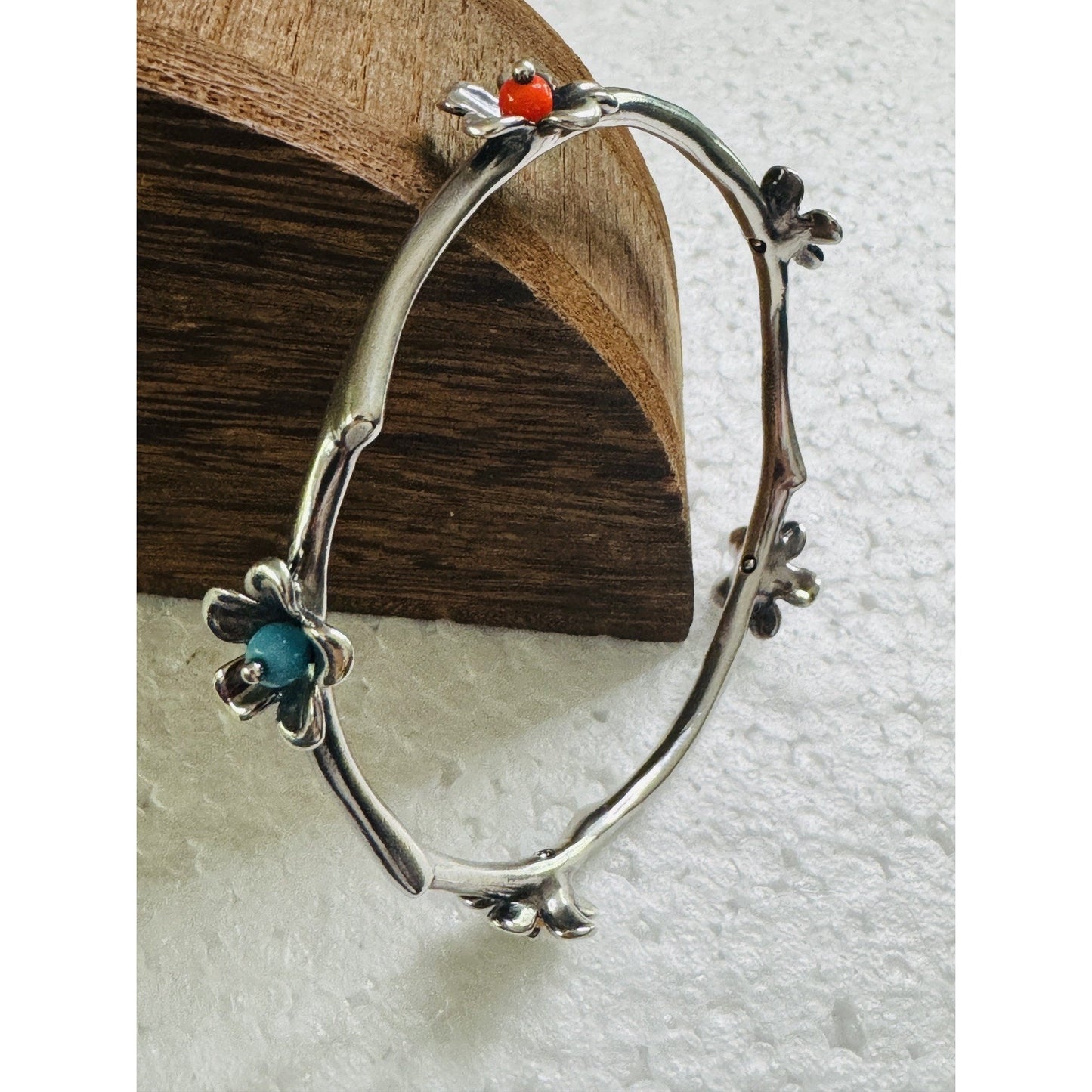 Pre owned James Avery Retired Spring Blossom Twig Branch Bracelet M