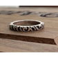 THAI925 Sterling Silver Scroll Vine Band Ring Size 6.25 Stackable Floral Ring