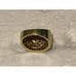 Vintage Alwand Vahan 14K Yellow Gold Ruby & Diamond Cigar Ring – Size 6.5