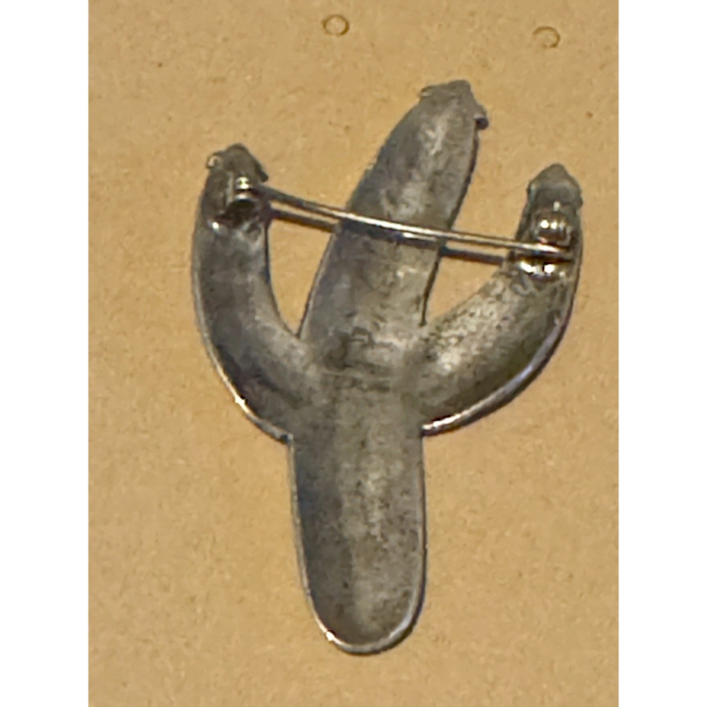 Vintage Kit Carson Sterling Silver Cactus Brooch Signed Southwestern Desert 2”