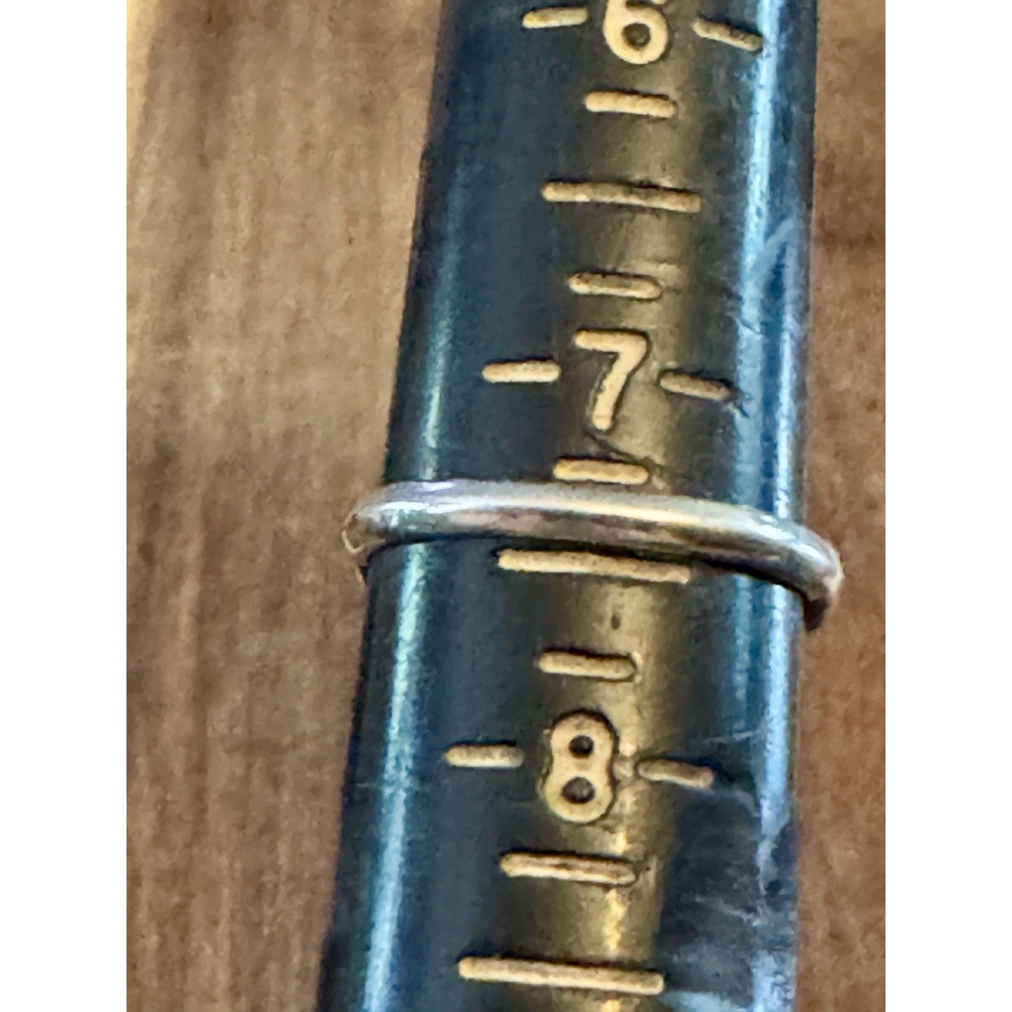 Vintage Kabana Sterling Silver Blue Topaz Scroll Ring Size 7.5 Signed KBN STER