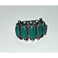 Vintage Sterling Silver Zuni Needlepoint Turquoise Ring Sz 4 Navajo Southwester