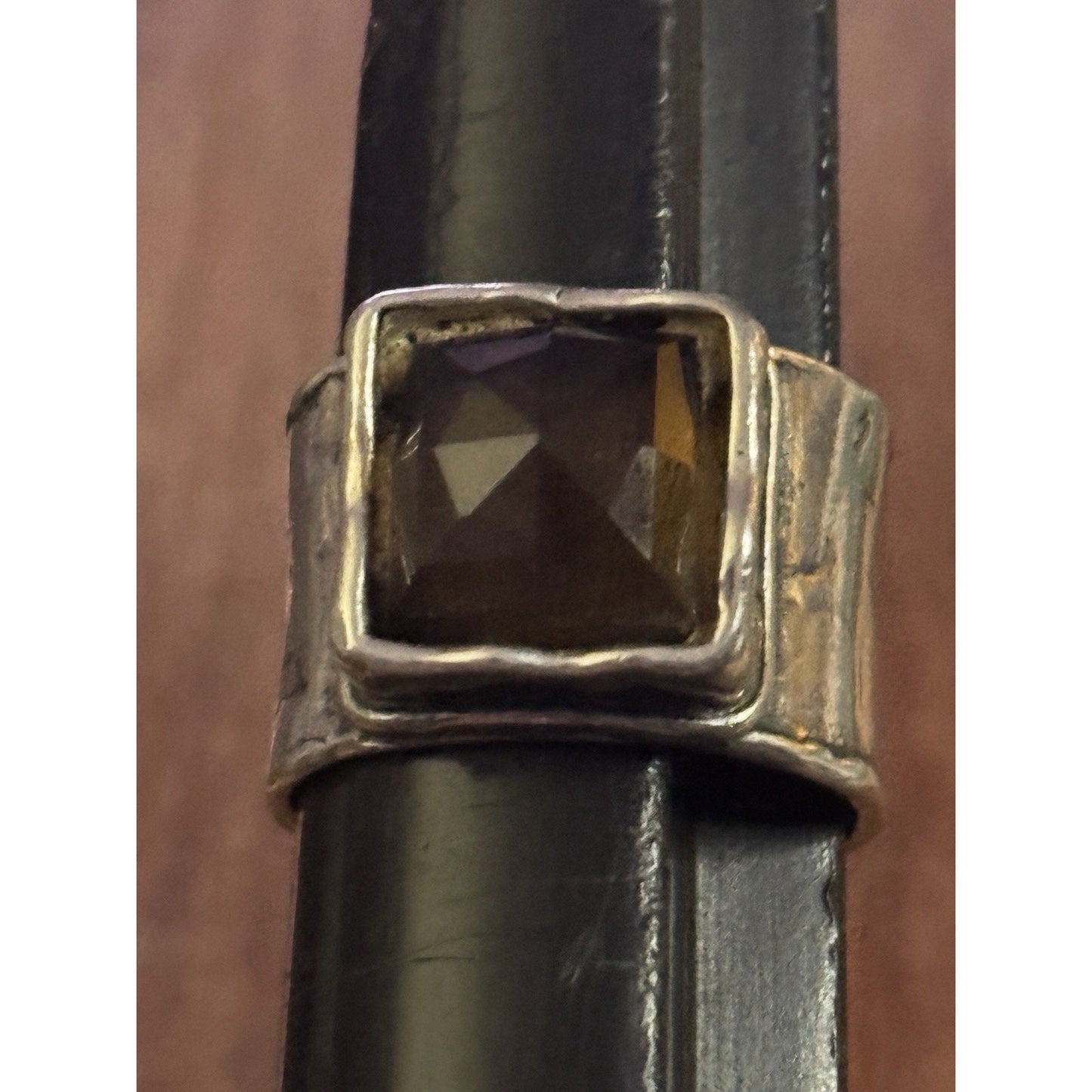 Retired Sterling Silver Silpada Smoky Quartz Ring Size 10