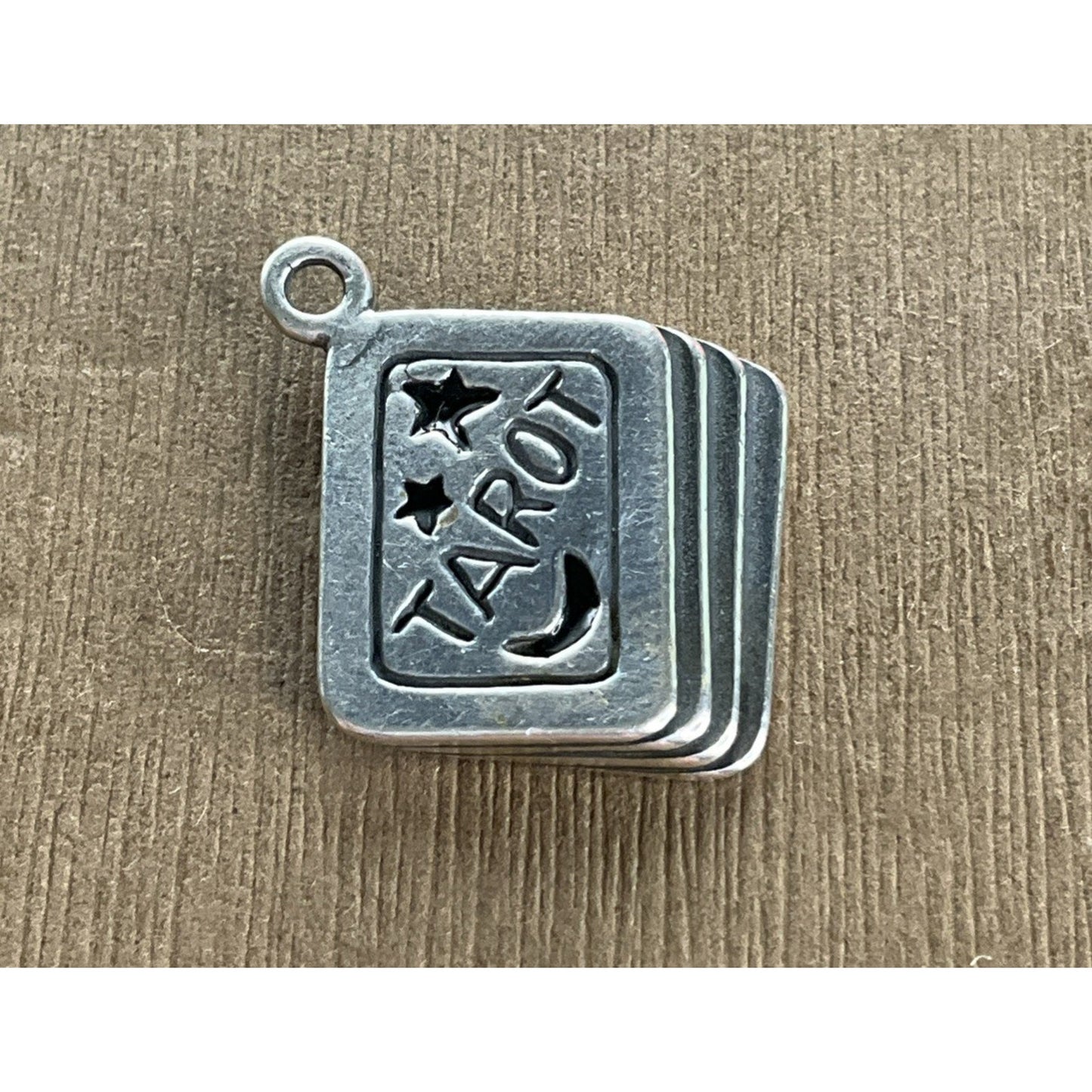 Vintage Sterling Silver Tarot Cards Charm