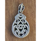 Vintage Sterling Silver Turquoise Pendant Bali Artisan Filigree S Mark 11.1g