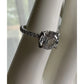 Carizza Sterling Silver Solitaire Bridal Ring Size 6.75 Large Round Engagement