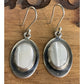 Vintage Sterling Silver Mother of Pearl MOP Dangle Drop Earrings 925