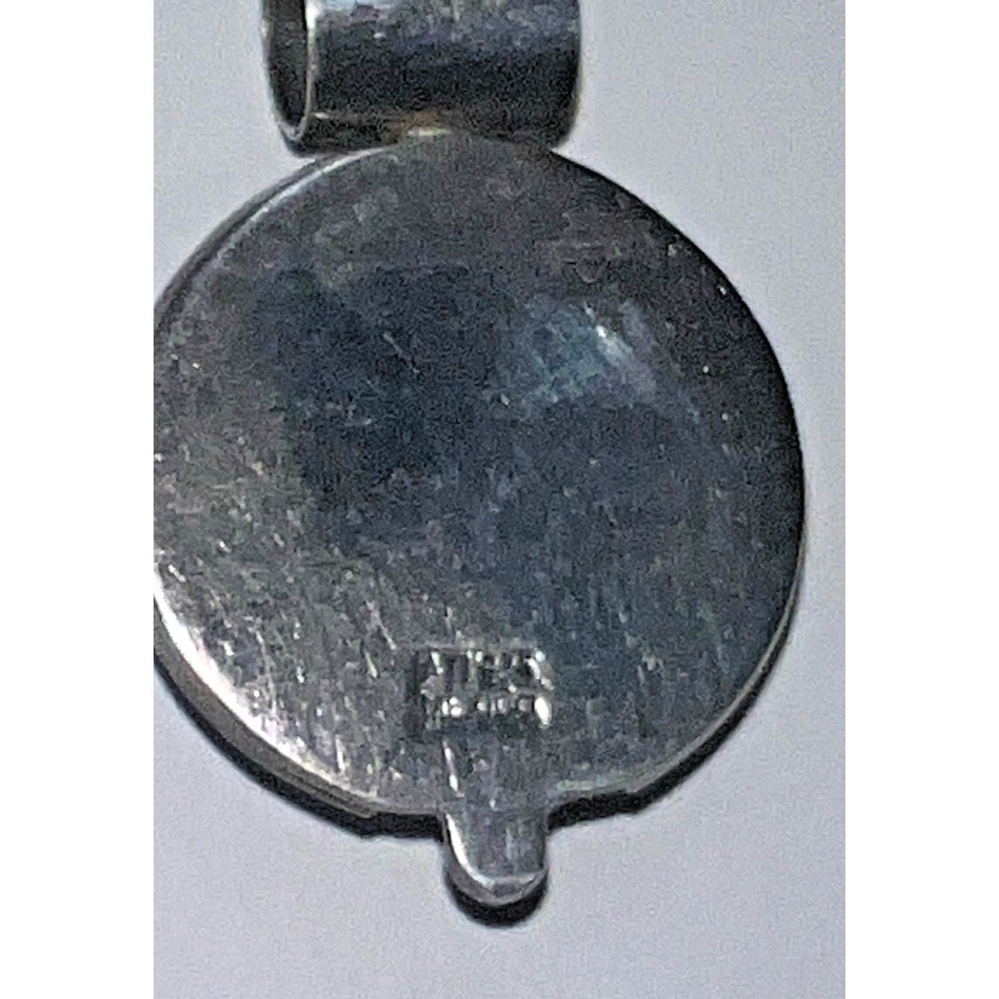 Vintage Mexican Sterling Silver ATI 925 Pendant with Kingman Turquoise