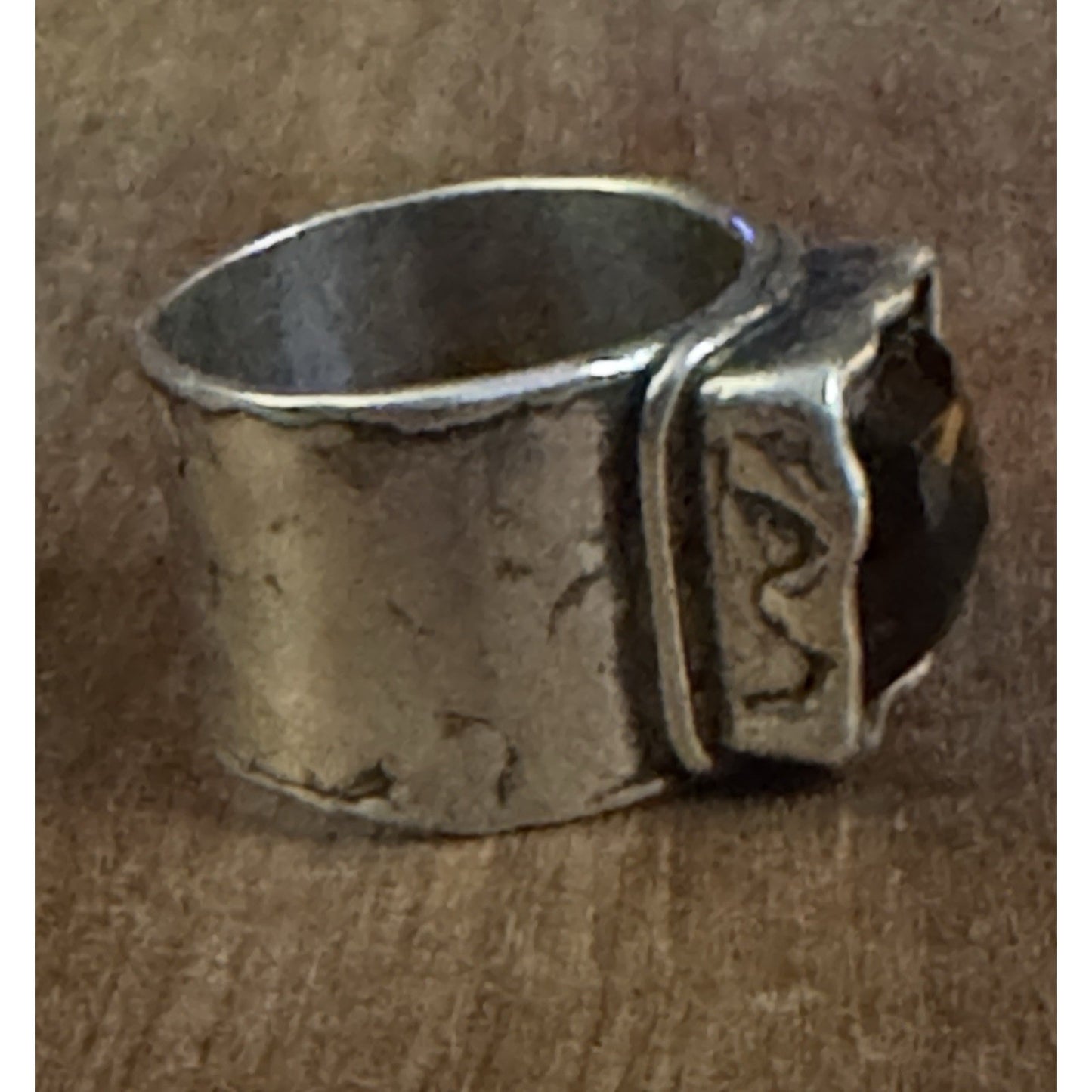 Retired Sterling Silver Silpada Smoky Quartz Ring Size 10