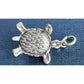 Vintage 925 Sterling Silver Sea Turtle Charm Pendant Coastal Beach Theme