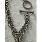 Kiran Jewels KRN Sterling Silver 925 Diamonds 1/4 Ct Heart Chain Charm Bracelet