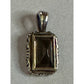Pre owned James Avery Retired Graciela Smoky Quartz Pendant Sterling Silver And 14K gold