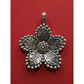 James Avery Retired Sterling Silver And Bronze Beaded Festive Flower Pendant Pre-Owned