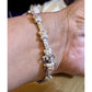 Vintage FAS 925 Sterling Silver Clover Tennis Bracelet 6.75” 12g