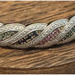 Sterling Creations 925 Silver Hinged Bangle Bracelet Rubies Emeralds Sapphires