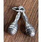Vintage Sterling Silver Double Maracas Fiesta Mariachi Charm Latin Music Theme