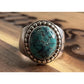Juan William Sterling Silver Turquoise Ring Size 7.5 Southwestern