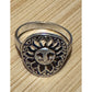 Vintage Sterling Silver Sun Face Y2K Celestial Boho Ring Size 7