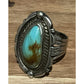 Vintage DC Sterling Silver Kingman Turquoise Ring Southwestern Navajo Sz 9 - 14g