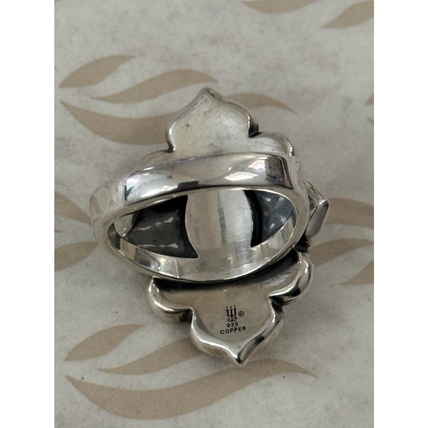 Or owned James Avery Retired Silver Tangier Silver Copper Turquoise Ring Size 9