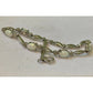 925 Sterling Silver Opal Cabachon Moissanite Bracelet 7.5” White Fire Opal 6g