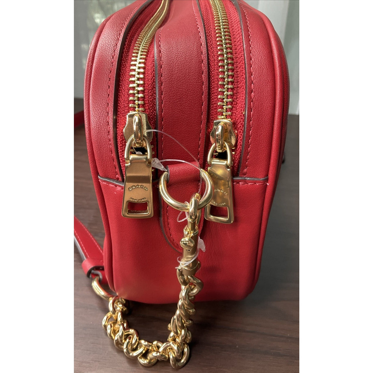 Brand New COACH Puffy Heart Leather Shoulder Bag Valentine Heart Motif Purse