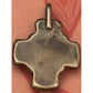 Vintage Sterling Silver Turquoise Cross Pendant Naive American Southwest Design