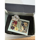 Vintage Brand New 1997 Smithsonian Crystal Pave Gold Tone Pansy Flower Brooch