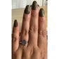 Vintage Sterling Silver Scottish Claddagh Ring Crown Heart Thistle Size 9
