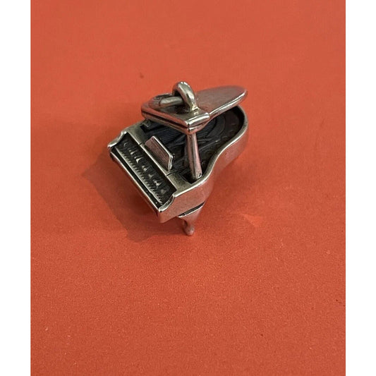 James Avery Retired Silver Open Grand Piano Charm Pre-Owned