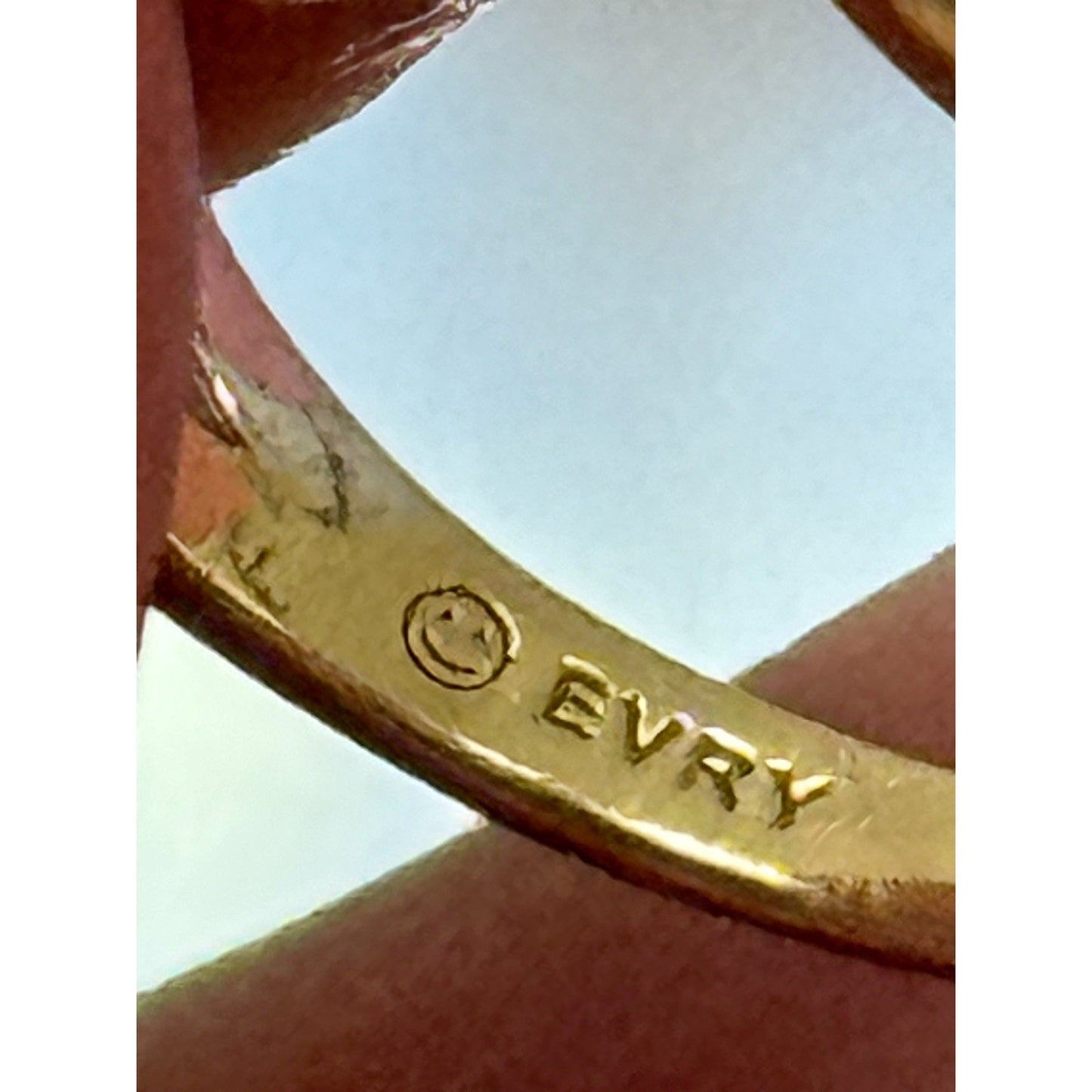 EVRY Jewels Two Tone Infinity Crossover Ring Gold Silver Tone Size 10