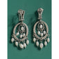 Vintage Judith Ripka 925 Sterling Silver Pearl Chandelier Drop Earrings 14.6g