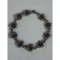 Pre owned James Avery Retired 18k Gold and Sterling Silver April Flower Bracelet Size 7.5”